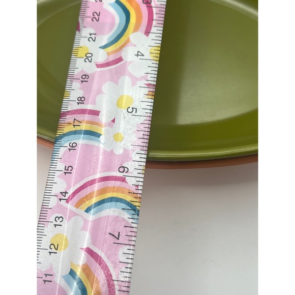 Vintage Melamine Cat Eye Shape Bowls Avocado Salmon MCM Retro Kitsch Cottagecore - Picture 9 of 10